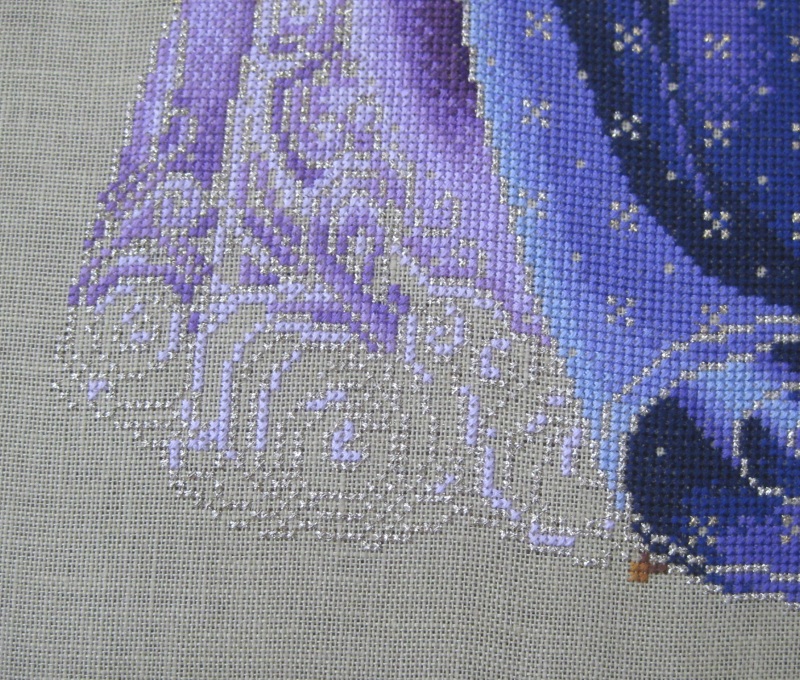 Lavender and Lace Celtic Spring cross stitch